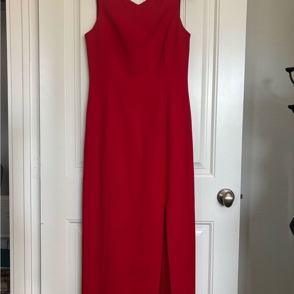 Tahari Vibrant Red Maxi Dress - Picture 1 of 7